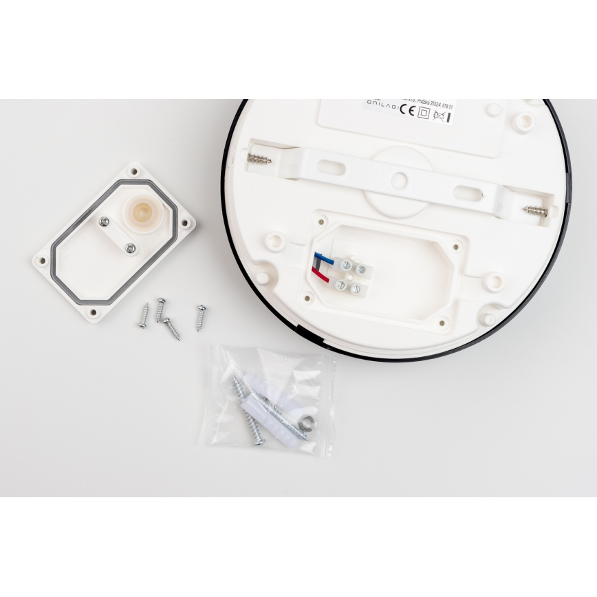 Brilagi - LED loftlampe til badeværelse PERA LED/24W/230V diameter 28 cm IP65 sort