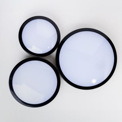 Brilagi - LED loftlampe til badeværelse PERA LED/24W/230V diameter 28 cm IP65 sort