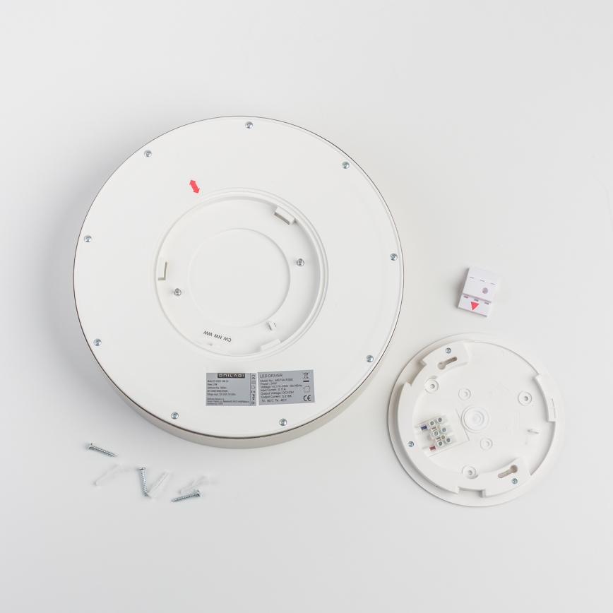 Brilagi - LED loftlampe til badeværelse POOL LED/24W/230V 3000/4000/5500K Ø 30 cm IP54 mat krom