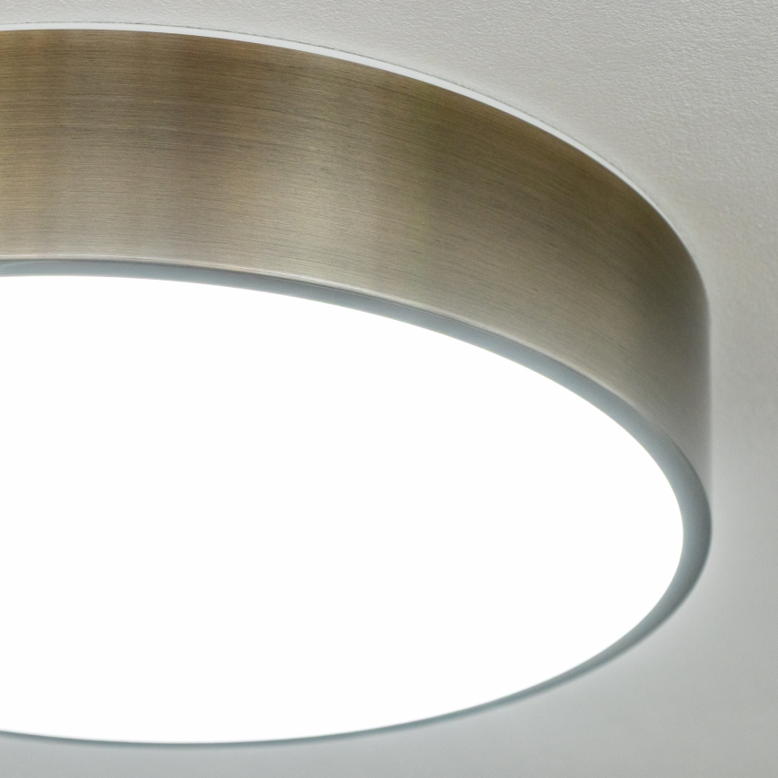 Brilagi - LED badeværelsesloftlampe POOL LED/24W/230V 3000/4000/5500K Ø 30 cm IP54 messing