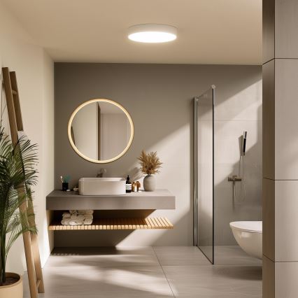 Brilagi - LED loftlampe til badeværelse POOL LED/36W/230V 3000/4000/5500K Ø 40 cm IP54 hvid