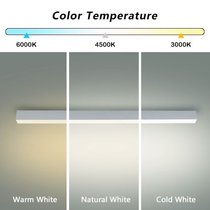 Brilagi - LED loftlampe til badeværelse SLEEKLINE LED/40W/230V 3000/4500/6000K sølv IP44