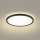 Brilagi - LED loftlampe til badeværelse ULTRA SLIM LED/12W/230V diameter 22,5 cm sort IP54