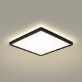 Brilagi - LED loftlampe til badeværelse ULTRA SLIM LED/18W/230V 30x30 cm sort IP54