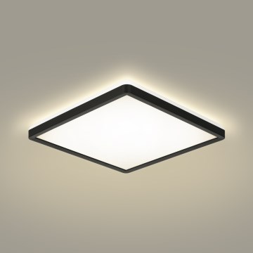 Brilagi - LED loftlampe til badeværelse ULTRA SLIM LED/18W/230V 30x30 cm sort IP54