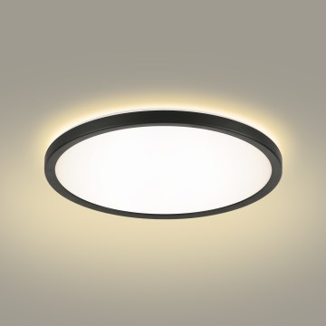 Brilagi - LED loftlampe til badeværelse ULTRA SLIM LED/18W/230V diameter 30 cm sort IP54