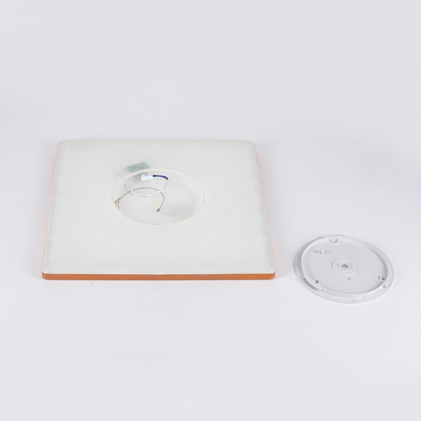 Brilagi - ULTRA SLIM LED loftlampe til badeværelse, 24 W, 230 V, 42 x 42 cm, rosaguld, IP54