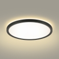 Brilagi - LED loftlampe til badeværelse ULTRA SLIM LED/24W/230V diameter 42 cm sort IP54
