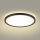 Brilagi - LED loftlampe til badeværelse ULTRA SLIM LED/24W/230V diameter 42 cm sort IP54