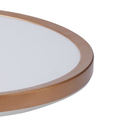 Brilagi - ULTRA SLIM LED loftlampe til badeværelset, 24W/230V, Ø 42 cm, rosaguld, IP54