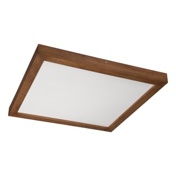 Brilagi - LED Loftlampe til Badeværelse WOODY FRAME LED/50W/230V 60x60 cm IP44 egetræ kirsebær