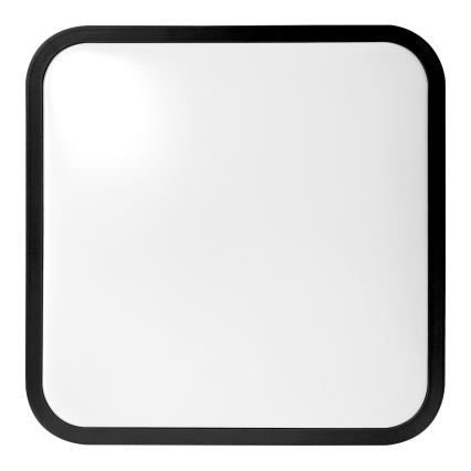 BRILAGI - LED badeværelsesloftlampe med sensor ZENNA LED/36W/230V 41,5x41,5 cm IP44 sort + fjernbetjening
