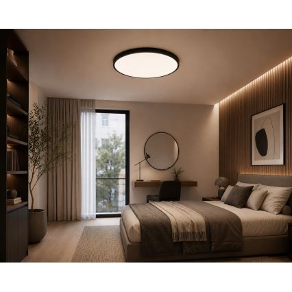 BRILAGI - LED loftlampe til badeværelset ZENNA LED/36W/230V Ø 42 cm IP44 sort