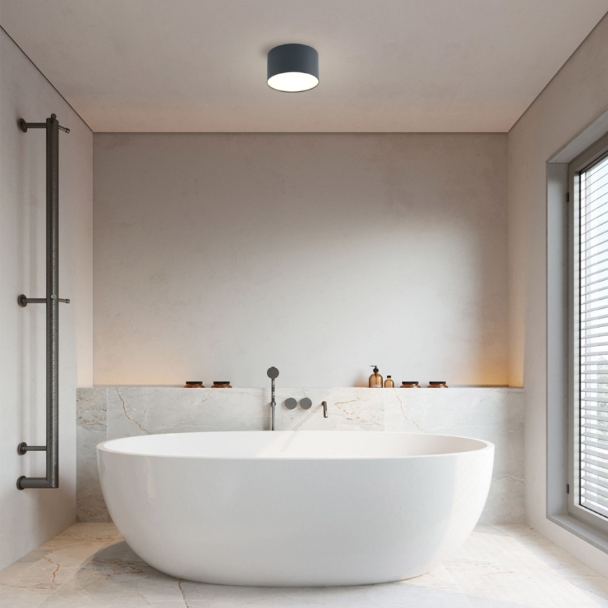 Brilagi - LED loftlampe til badeværelse FORIS LED/9W/230V Ø 9 cm antracit IP44 CRI 90