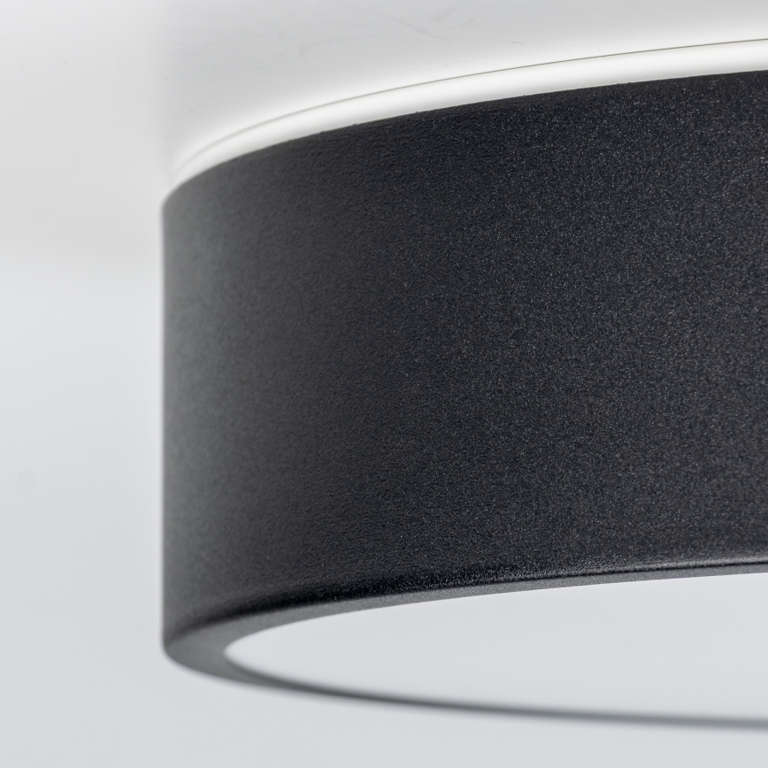 Brilagi - LED loftlampe til badeværelse POOL LED/24W/230V 3000/4000/5500K Ø 30 cm IP54 sort