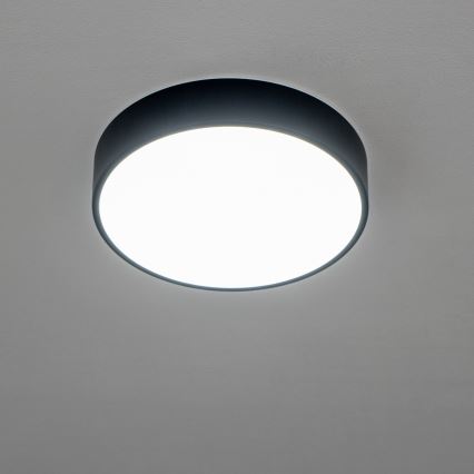 Brilagi - LED loftlampe til badeværelse POOL LED/24W/230V 3000/4000/5500K Ø 30 cm IP54 sort