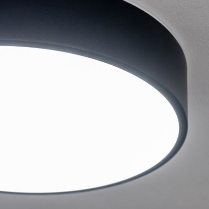 Brilagi - LED loftlampe til badeværelse POOL LED/24W/230V 3000/4000/5500K Ø 30 cm IP54 sort