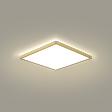 Brilagi - LED loftlampe til badeværelset ULTRA SLIM LED/18W/230V 30x30 cm guld IP54