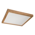 Brilagi - LED Loftlampe til badeværelset WOODY FRAME LED/40W/230V 60x60 cm IP44 eg