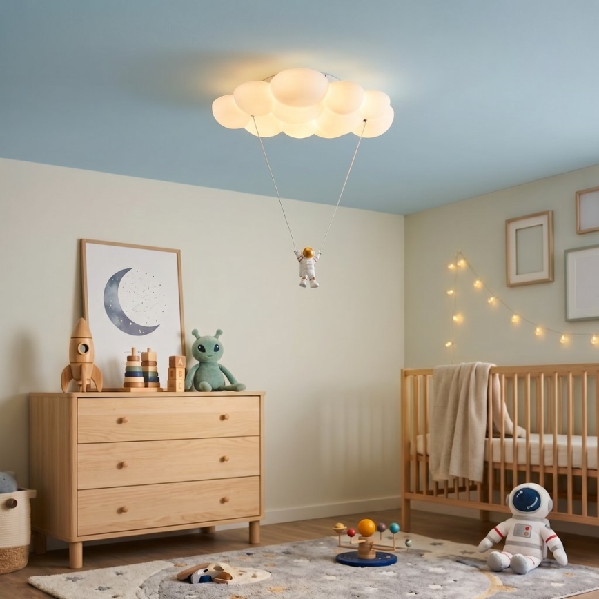 Brilagi - LED loftlampe til børn ASTRO LED/77W/230V hvid