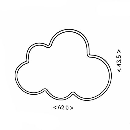 Brilagi - LED loftlampe til børn CLOUD LED/54W/230V hvid