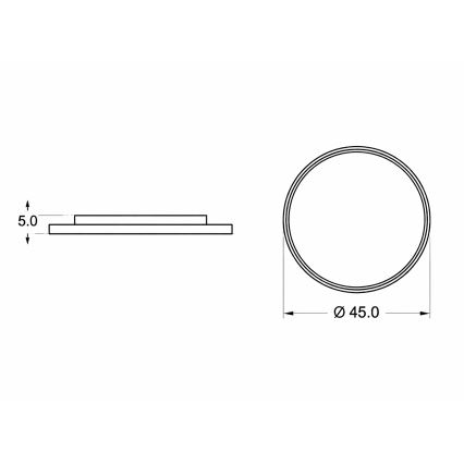 Brilagi - LED loftlampe til børn PIGGY LED/70W/230V 3000/4500/6000K Ø 45 cm