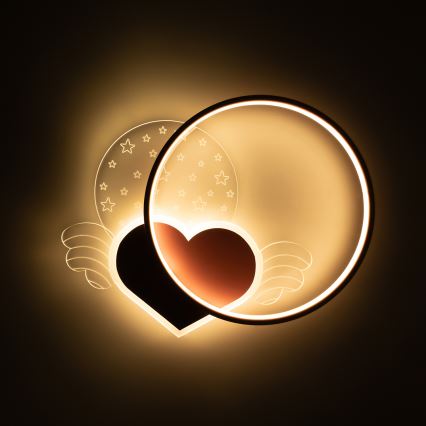 Brilagi - LED loftlampe til børneværelset LOVE LED/48W/230V 3000/4500/6000K lyserød