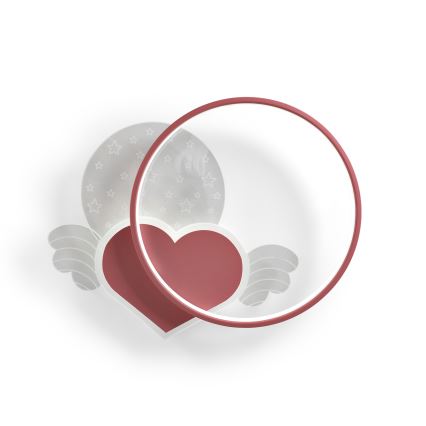 Brilagi - LED loftlampe til børneværelset LOVE LED/48W/230V 3000/4500/6000K lyserød