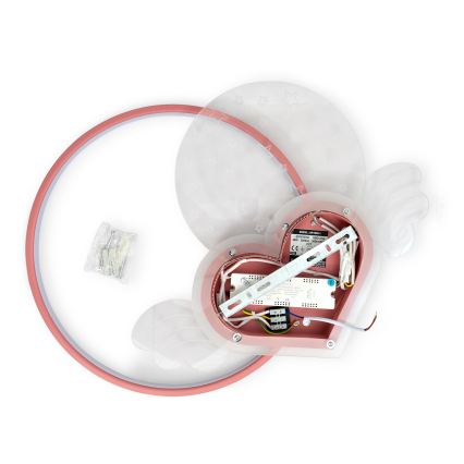 Brilagi - LED loftlampe til børneværelset LOVE LED/48W/230V 3000/4500/6000K lyserød