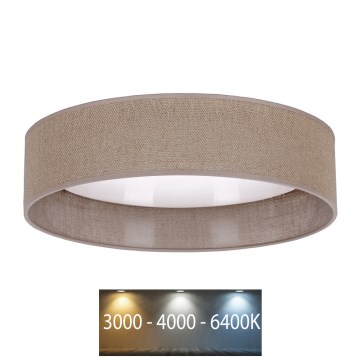 Brilagi - LED loftlampe VELVET LED/12W/230V diam. 30 cm 3000K/4000K/6400K brun