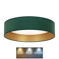 Brilagi - LED loftlampe VELVET LED/12W/230V diam. 30 cm 3000K/4000K/6400K grøn/guldfarvet