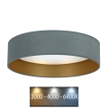 Brilagi - LED loftlampe VELVET LED/12W/230V diam. 30 cm 3000K/4000K/6400K mintgrøn/guldfarvet