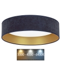Brilagi - LED loftlampe VELVET LED/24W/230V 3000/4000/6400K blå/guldfarvet