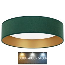 Brilagi - LED loftlampe VELVET LED/24W/230V 3000/4000/6400K grøn/guldfarvet