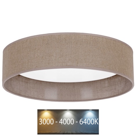 Brilagi - LED loftlampe VELVET LED/24W/230V diam. 40 cm 3000/4000/6400K brun