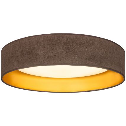 Brilagi - LED loftlampe VELVET SIMPLE LED/24W/230V 3000K Ø 45 cm brun/guld