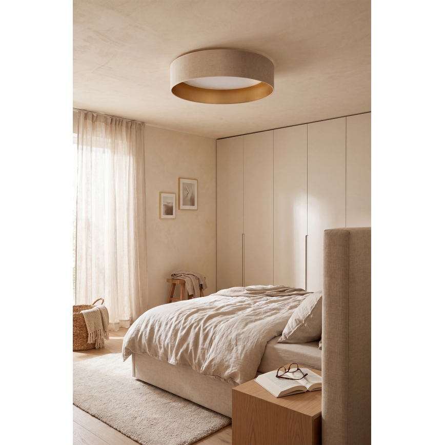 Brilagi - LED-loftlampe VELVET SIMPLE LED/24W/230V 3000K Ø 45 cm creme/guld