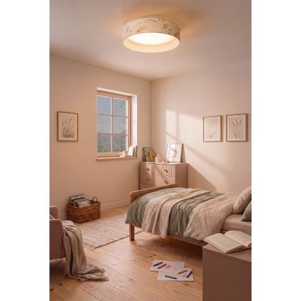 Brilagi - LED-loftlampe VELVET SIMPLE LED/24W/230V/3000K Ø 45 cm hvid/blomster