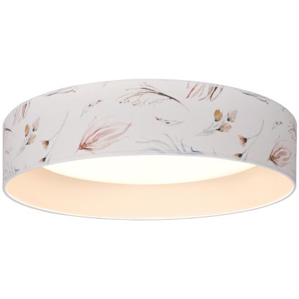 Brilagi - LED-loftlampe VELVET SIMPLE LED/24W/230V/3000K Ø 45 cm hvid/blomster