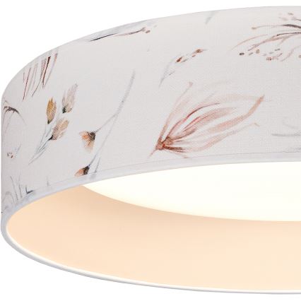 Brilagi - LED-loftlampe VELVET SIMPLE LED/24W/230V/3000K Ø 45 cm hvid/blomster