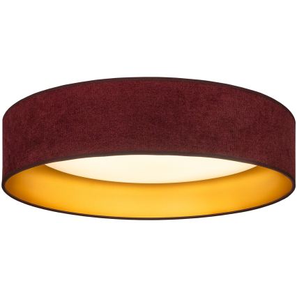 Brilagi - LED loftlampe VELVET SIMPLE LED/24W/230V 3000K Ø 45 cm vinrød/guld
