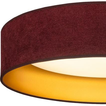 Brilagi - LED loftlampe VELVET SIMPLE LED/24W/230V 3000K Ø 45 cm vinrød/guld