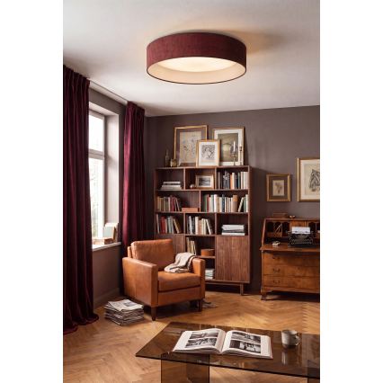Brilagi - LED-loftlampe VELVET SIMPLE LED/24W/230V 3000K Ø 45 cm vinrød