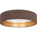 Brilagi - LED loftlampe VELVET SIMPLE LED/24W/230V 4000K Ø 45 cm brun/guld