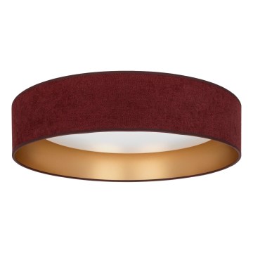 Brilagi - LED loftlampe VELVET SIMPLE LED/24W/230V 4000K Ø 45 cm vinrød/guld