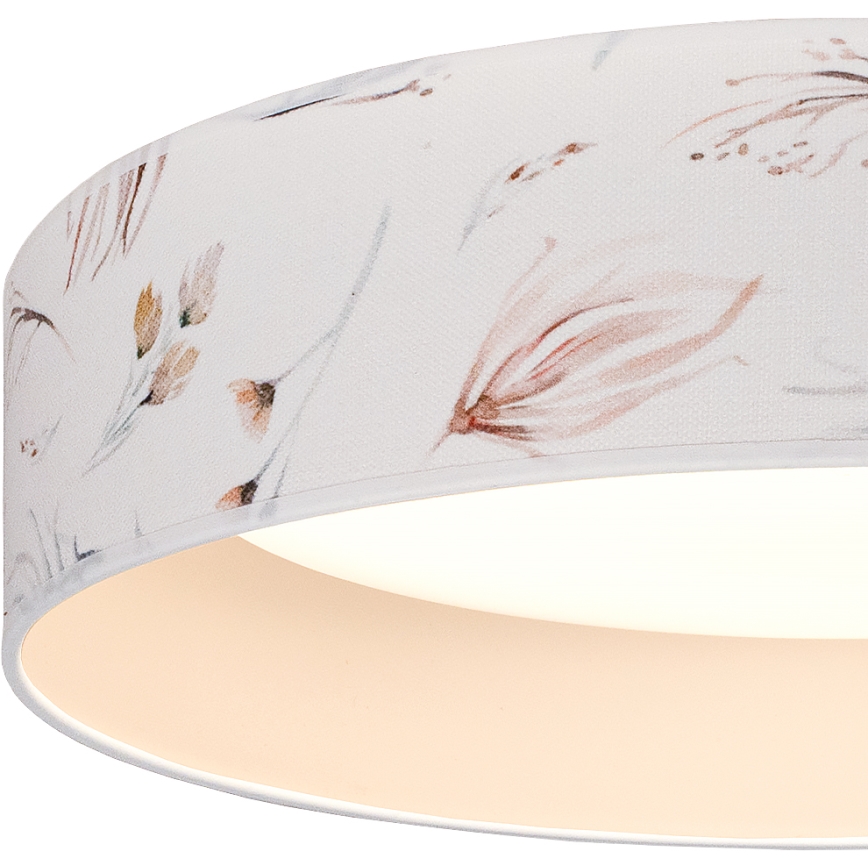 Brilagi - LED loftlampe VELVET SIMPLE LED/36W/230V 3000K Ø55 cm hvid/blomster