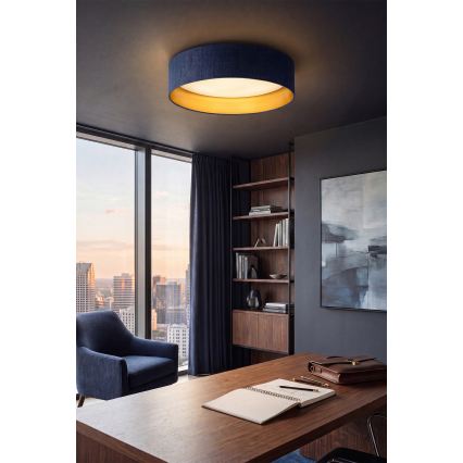 Brilagi - LED-loftlampe VELVET SIMPLE LED/36W/230V 3000K Ø 55 cm blå/guld