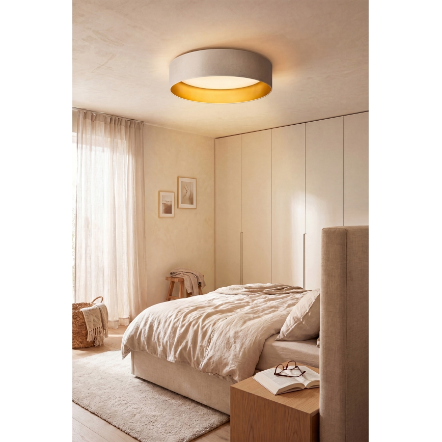Brilagi - LED-loftlampe VELVET SIMPLE LED/36W/230V 3000K Ø 55 cm creme/guld