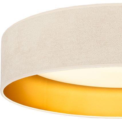Brilagi - LED-loftlampe VELVET SIMPLE LED/36W/230V 3000K Ø 55 cm creme/guld