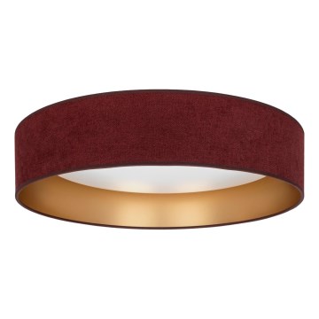 Brilagi - LED loftlampe VELVET SIMPLE LED/36W/230V 3000K Ø 55 cm vinrød/guld
